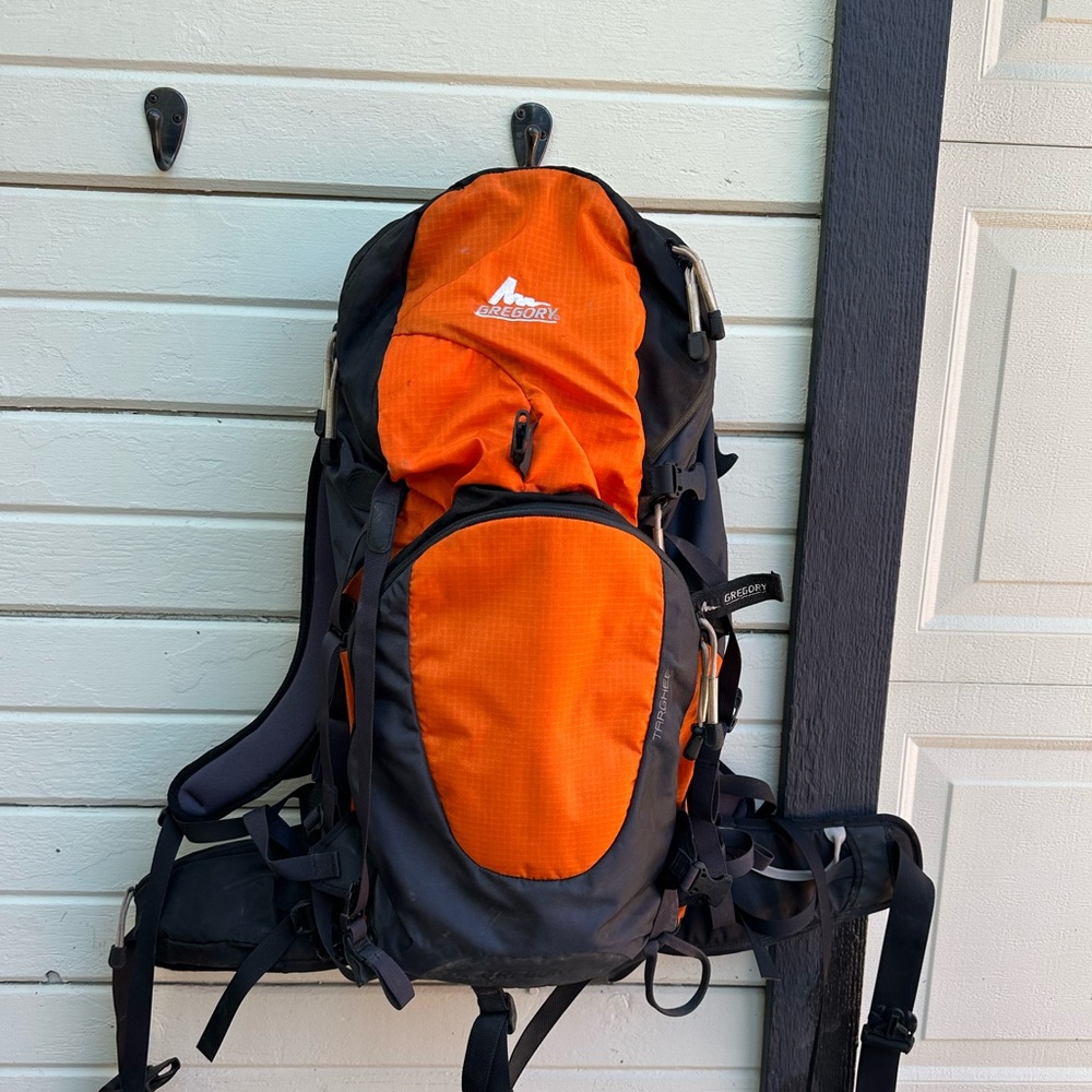 High Sierra Orange and Black Adventure Backpack